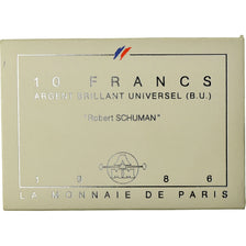 Coin, France, Schuman, 10 Francs, 1986, Paris, BU, MS(65-70), Silver, KM:958a