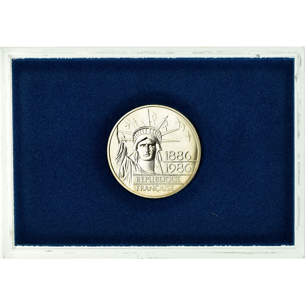 Monnaie, France, Statue de la Liberté, 100 Francs, 1986, BU, FDC, Argent