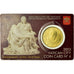VATICAN CITY, 50 Euro Cent, 2013, Coin card, MS(65-70), Brass