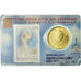 VATICAN CITY, 50 Euro Cent, 2011, Stamp and coin card, MS(65-70), Brass