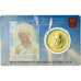 VATICAN CITY, 50 Euro Cent, 2014, Stamp and coin card, MS(65-70), Brass