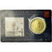 VATICAN CITY, 50 Euro Cent, 2012, Stamp and coin card, MS(65-70), Brass