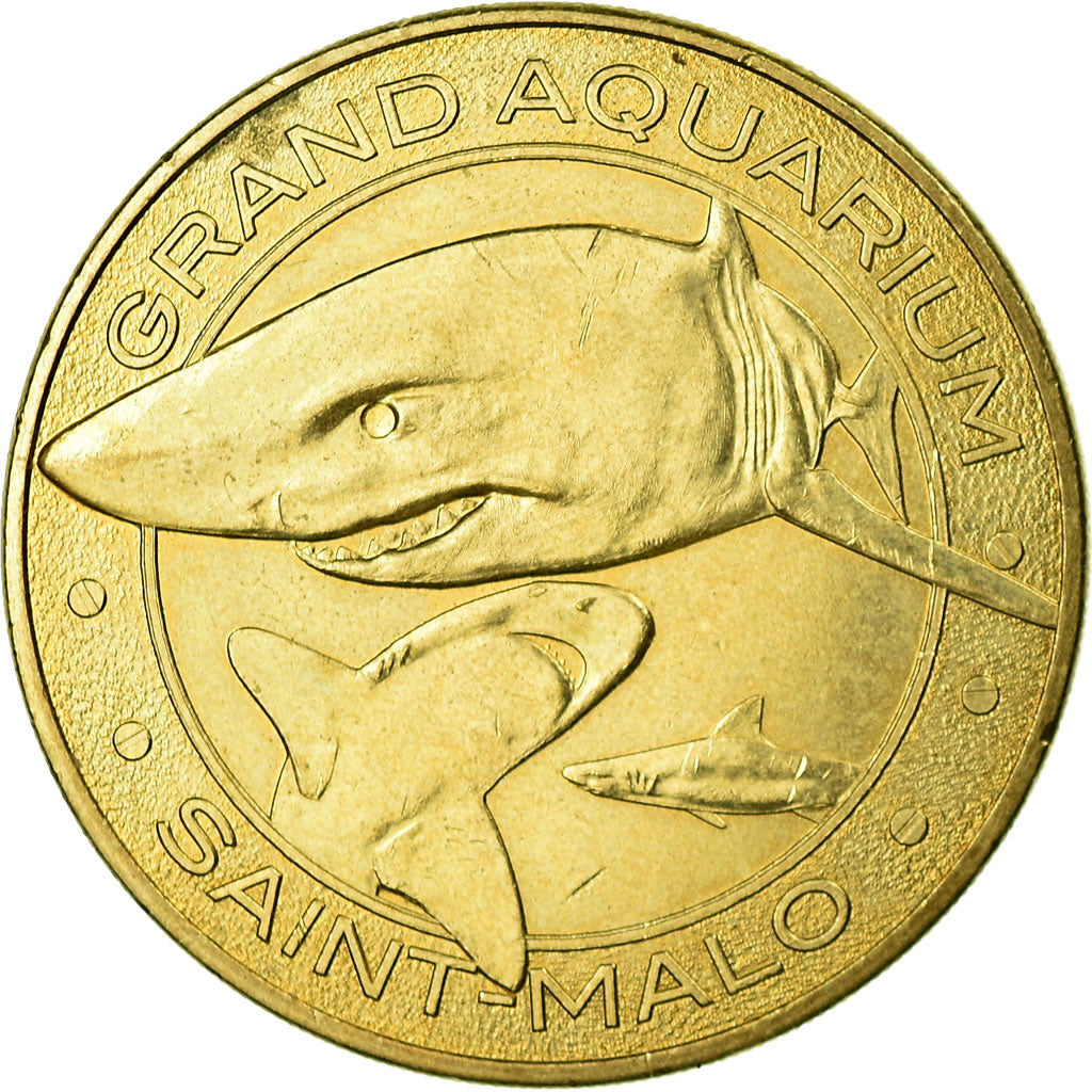 Francja, Token, Żeton turystyczny, Saint-Malo - Aquarium n°2, Sztuka i