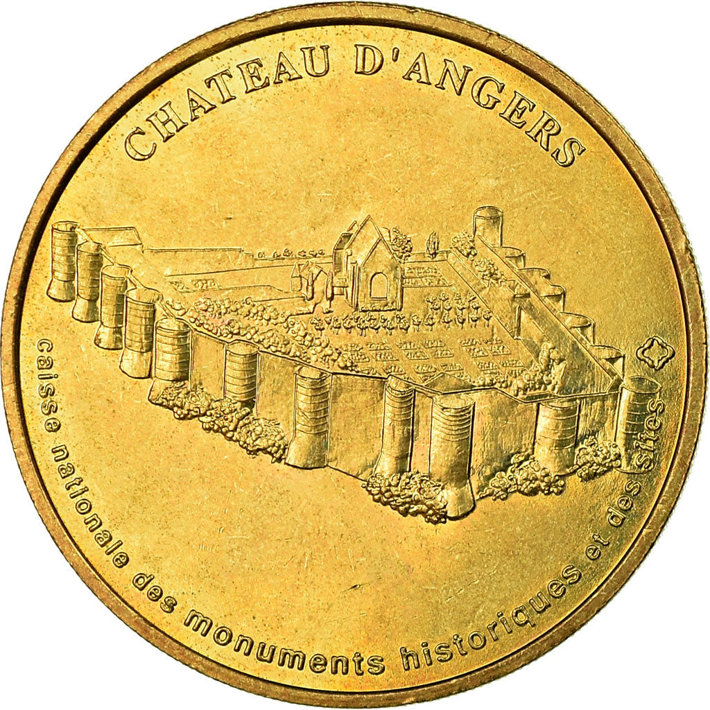 France, Token, Touristic token, Angers - Château n°1, Arts & Culture, 2004