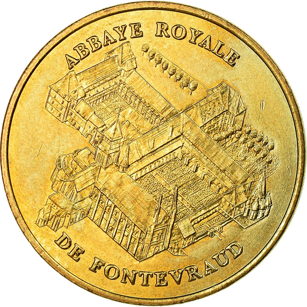 France, Token, Touristic token, Fontevraud - Abbaye Royale n°1, Arts & Culture