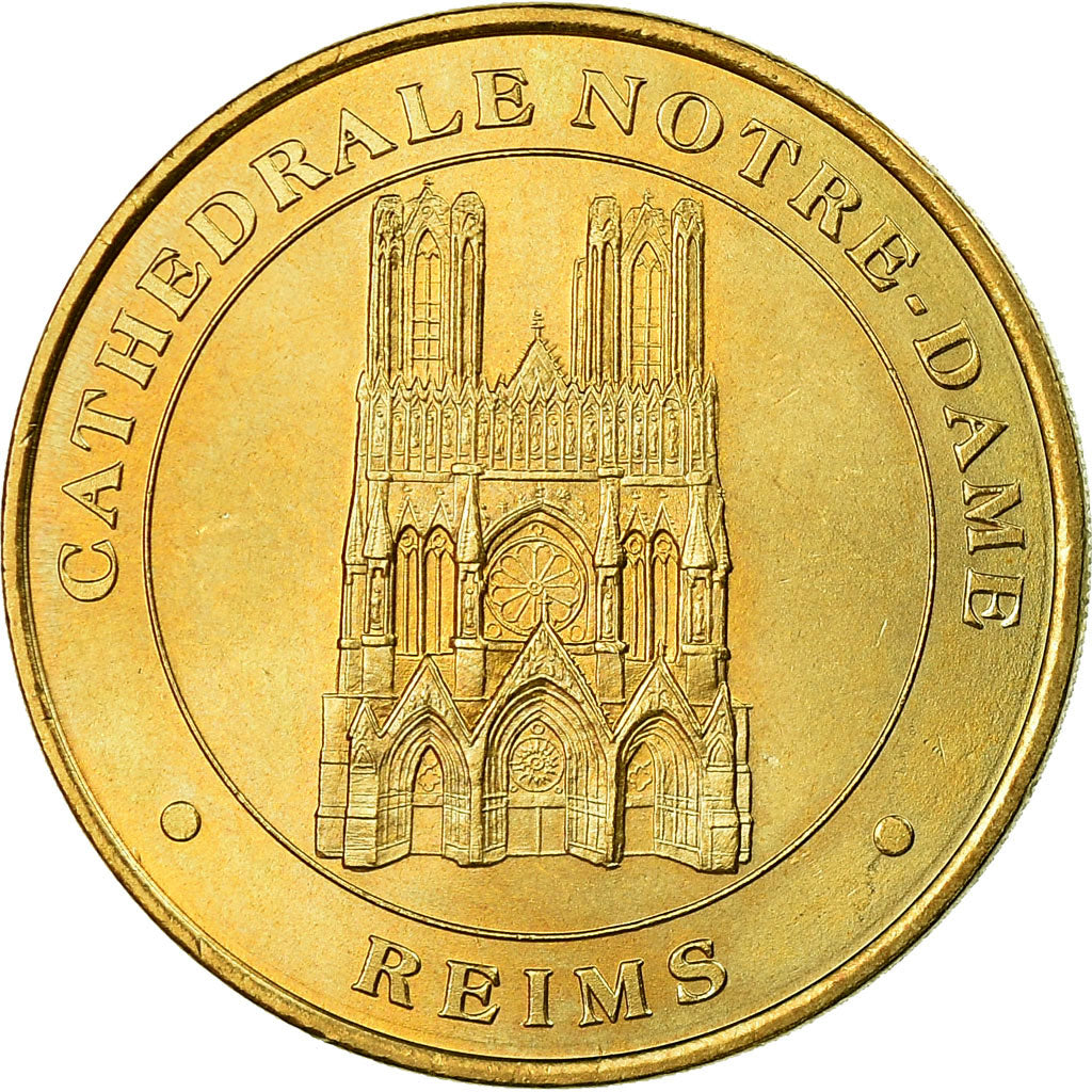 Francja, Token, Żeton turystyczny, Reims - Cathédrale Notre Dame, Sztuka i