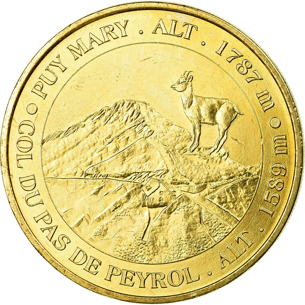 France, Token, Touristic token, Le Claux - Puy Mary n°1, Arts & Culture, 2004