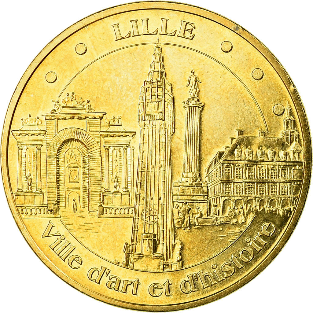France, Token, Touristic token, Lille - Ville d'Art et d'Histoire, Arts &