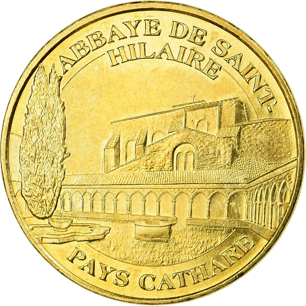 France, Token, Touristic token, 11/ Abbaye de Saint-Hilaire, Arts & Culture