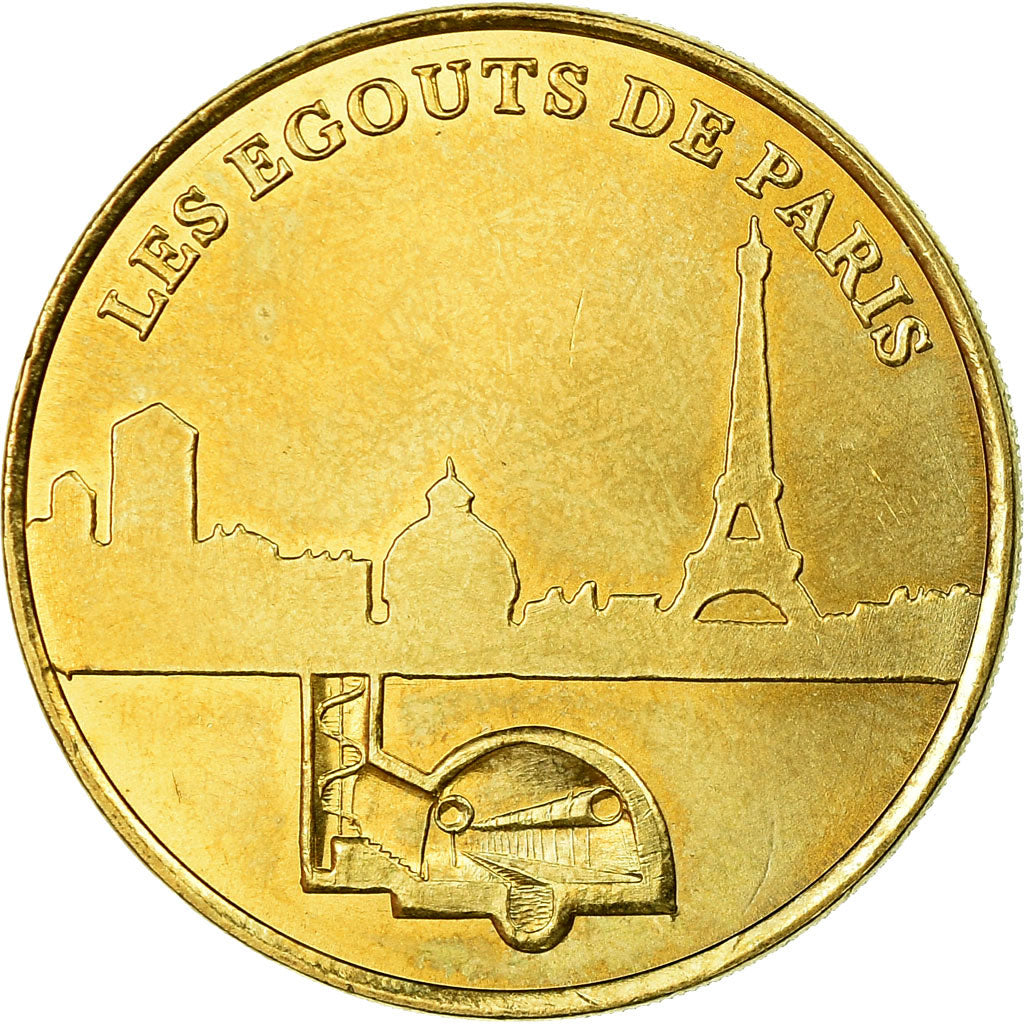 Francia, Token, Jetón turístico, Paris - Les égouts n°1, Arts & Culture