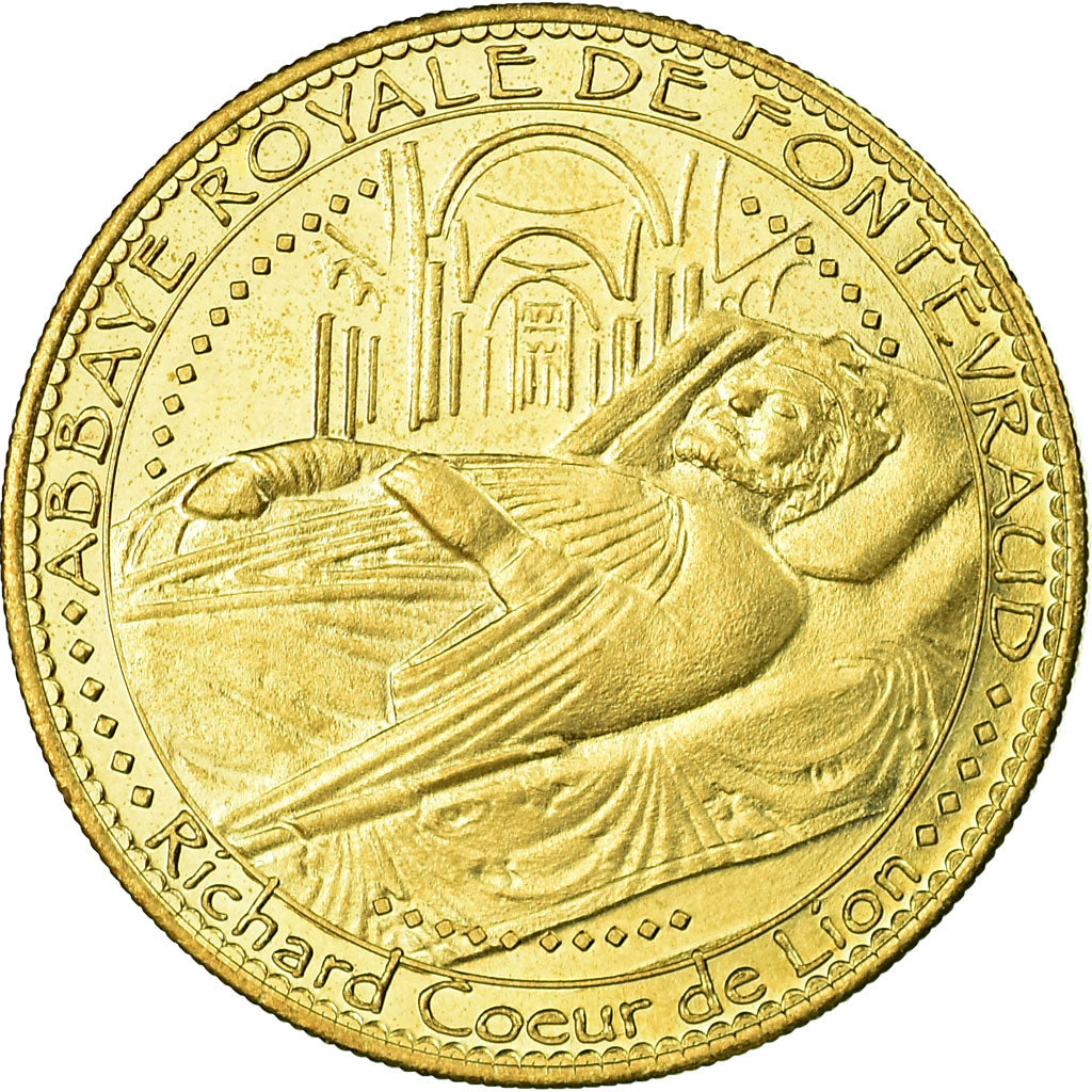 Francia, Token, Jetón turístico, 49/ Abbaye de Fontevraud, Arts & Culture