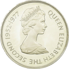Moeda, Maurícia, 25 Rupees, 1977, Proof, MS(63), Prata, KM:43a