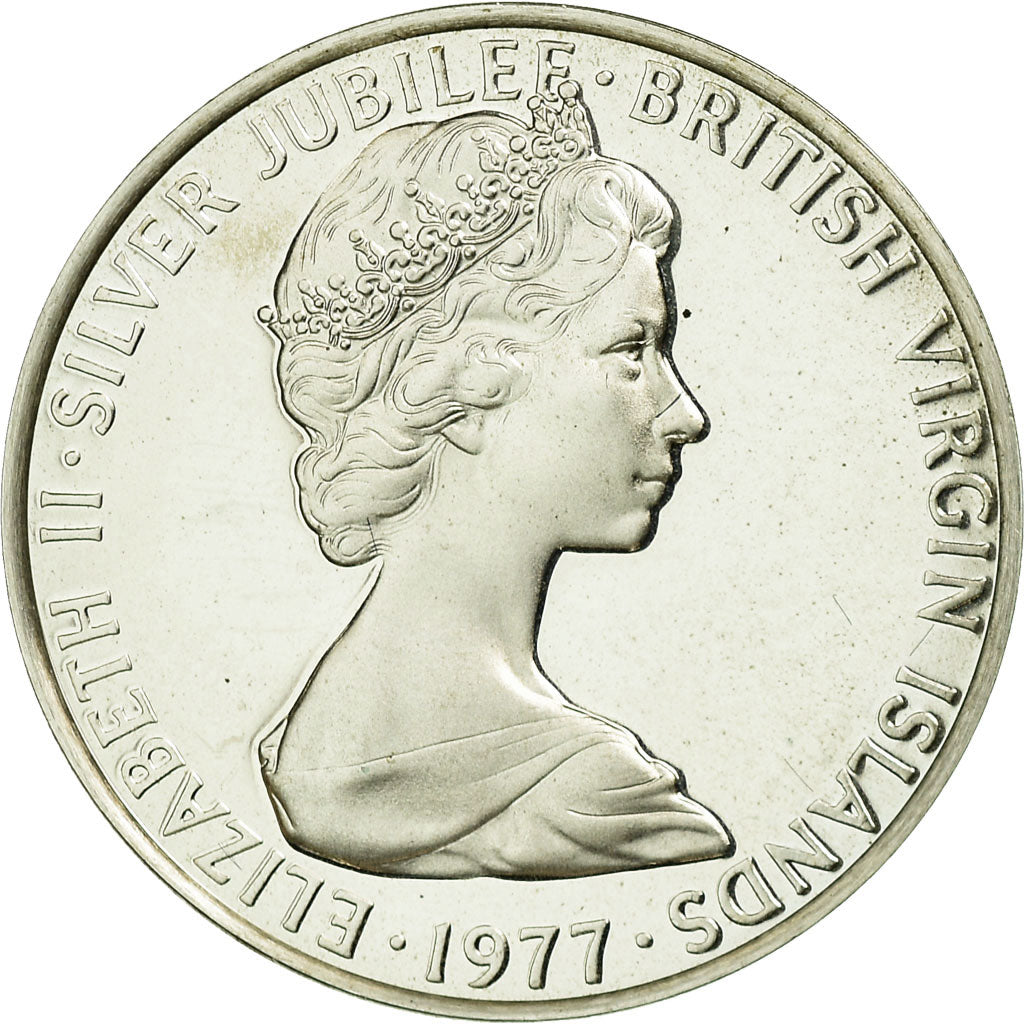 Coin, BRITISH VIRGIN ISLANDS, Elizabeth II, 5 Cents, 1977, Franklin Mint