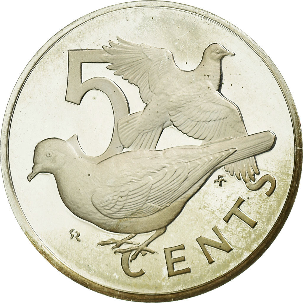 Coin, BRITISH VIRGIN ISLANDS, Elizabeth II, 5 Cents, 1977, Franklin Mint