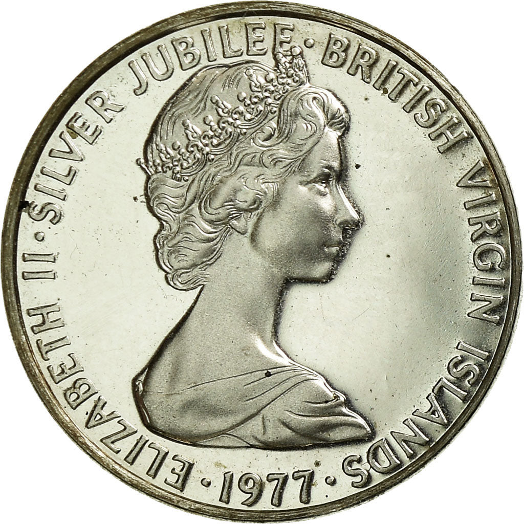 Coin, BRITISH VIRGIN ISLANDS, Elizabeth II, Cent, 1977, Franklin Mint, U.S.A.
