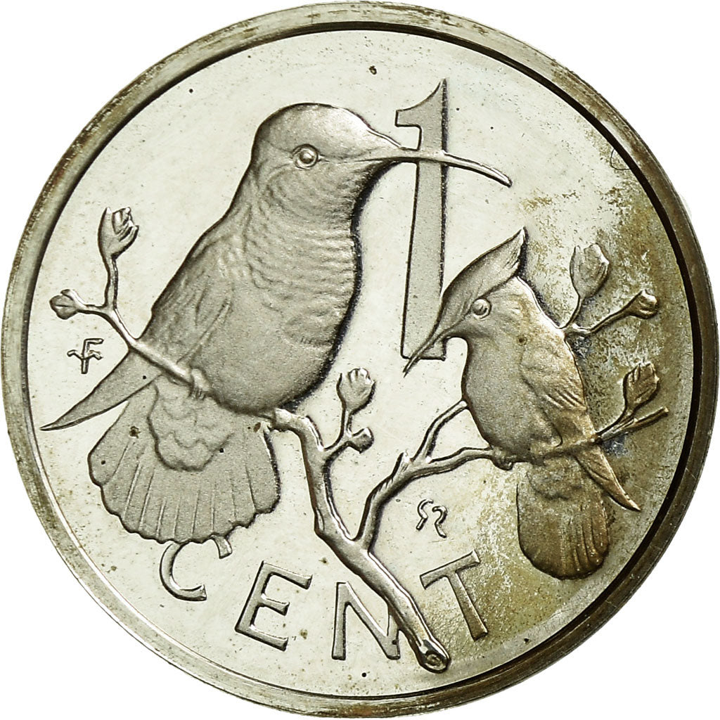 Coin, BRITISH VIRGIN ISLANDS, Elizabeth II, Cent, 1977, Franklin Mint, U.S.A.