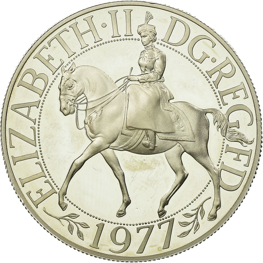 Coin, Great Britain, Elizabeth II, 25 New Pence, 1977, Proof, MS(63), Silver