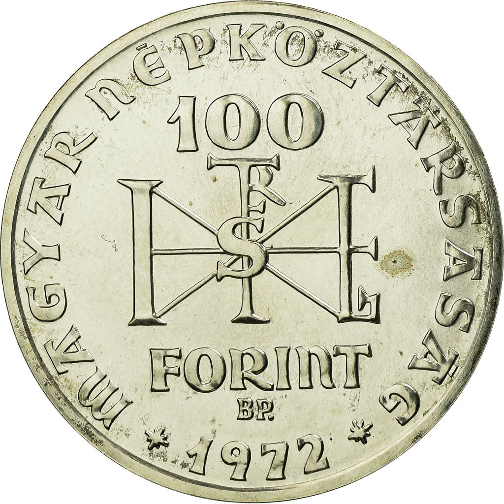 Moneta, Ungheria, 100 Forint, Szaz, 1972, Budapest, SPL, Argento, KM:597