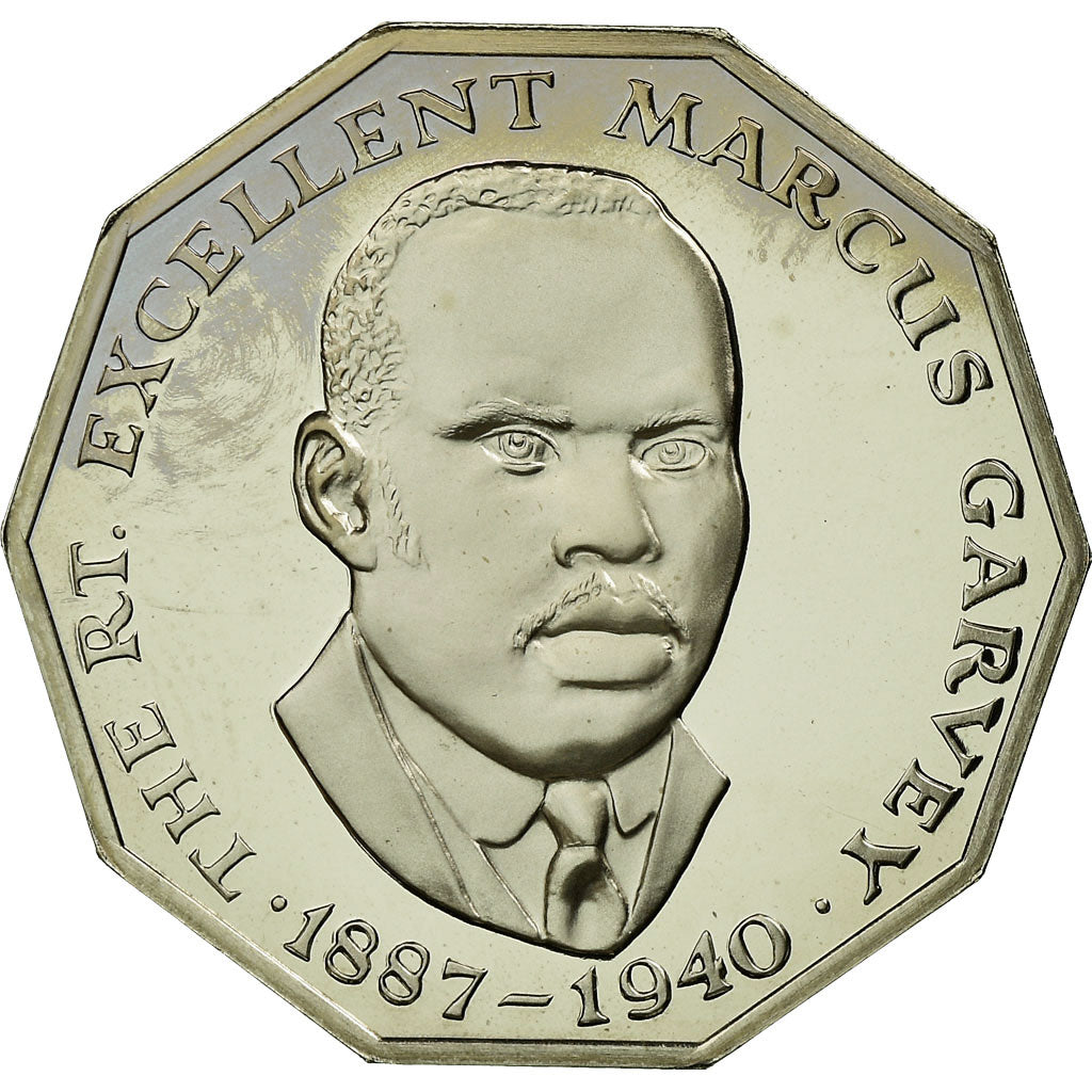 Coin, Jamaica, Elizabeth II, 50 Cents, 1977, Franklin Mint, USA, Proof