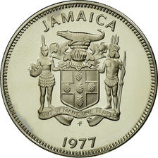 Monnaie, Jamaica, Elizabeth II, 20 Cents, 1977, Franklin Mint, USA, Proof, FDC