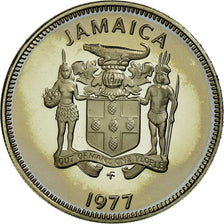 Monnaie, Jamaica, Elizabeth II, 10 Cents, 1977, Franklin Mint, USA, Proof, FDC