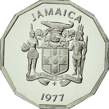 Coin, Jamaica, Elizabeth II, Cent, 1977, Franklin Mint, USA, Proof, MS(65-70)