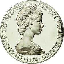 Coin, BRITISH VIRGIN ISLANDS, Elizabeth II, Dollar, 1974, Franklin Mint, U.S.A.