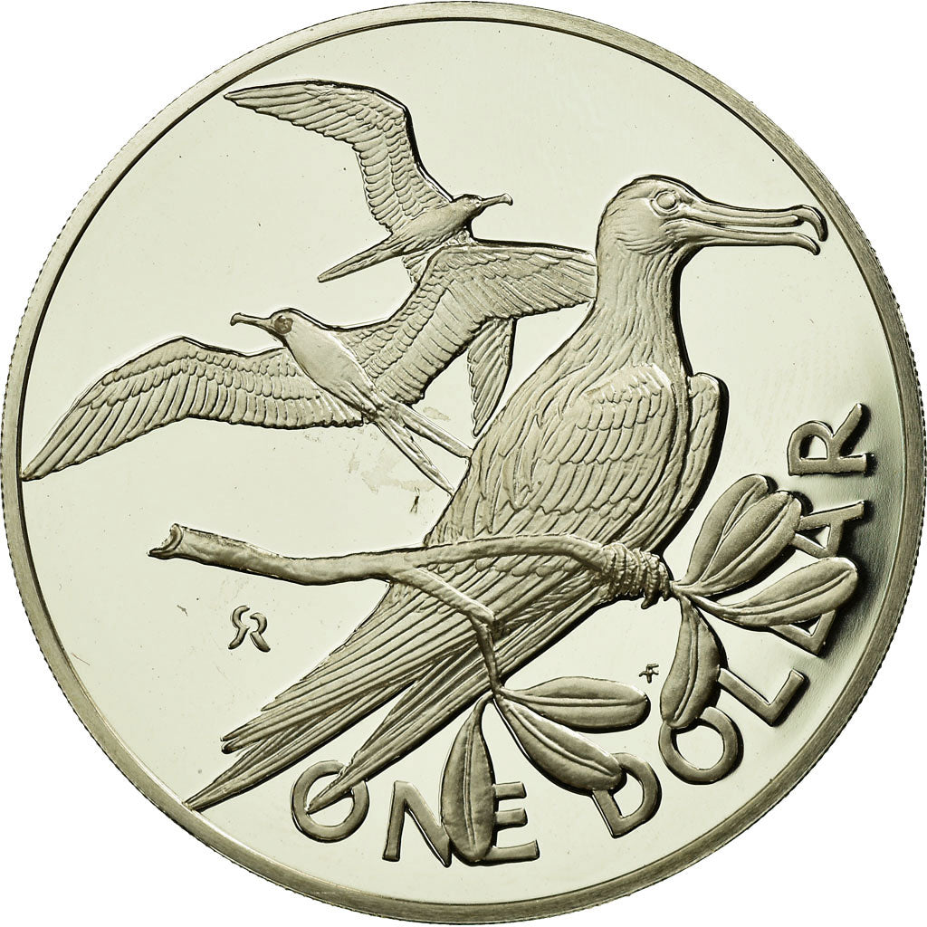Coin, BRITISH VIRGIN ISLANDS, Elizabeth II, Dollar, 1974, Franklin Mint, U.S.A.
