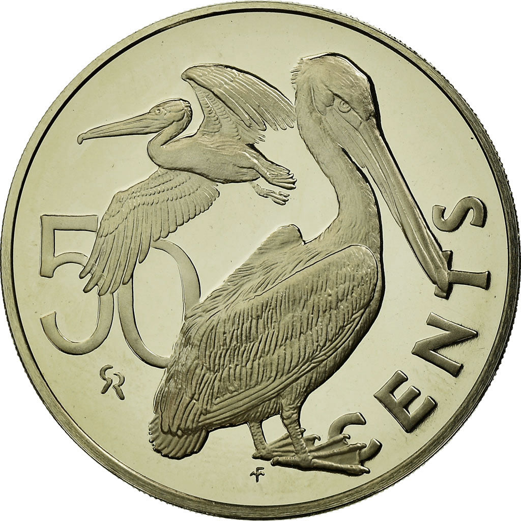 Coin, BRITISH VIRGIN ISLANDS, Elizabeth II, 50 Cents, 1974, Franklin Mint