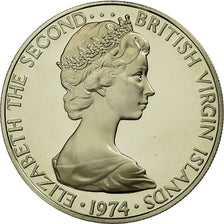 Coin, BRITISH VIRGIN ISLANDS, Elizabeth II, 25 Cents, 1974, Franklin Mint