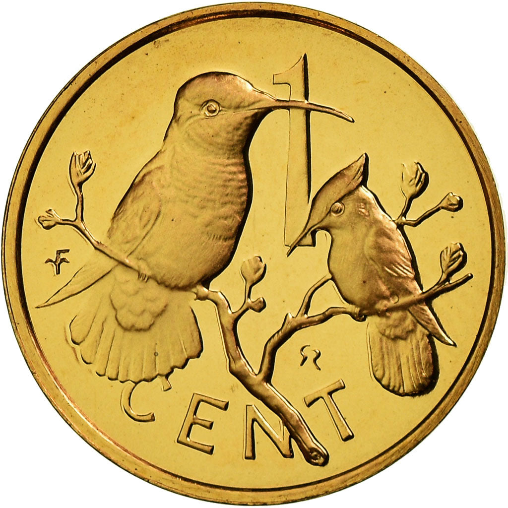 Coin, BRITISH VIRGIN ISLANDS, Elizabeth II, Cent, 1974, Franklin Mint, U.S.A.