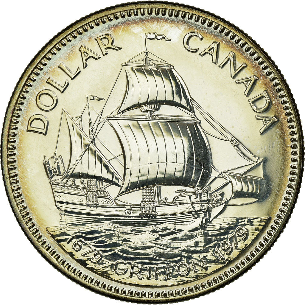 Coin, Canada, Elizabeth II, Dollar, 1979, Royal Canadian Mint, Ottawa