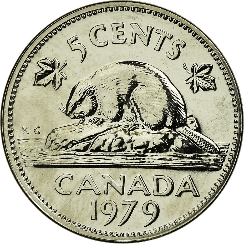 Munten, Canada, Elizabeth II, 5 Cents, 1979, Royal Canadian Mint, Ottawa, FDC