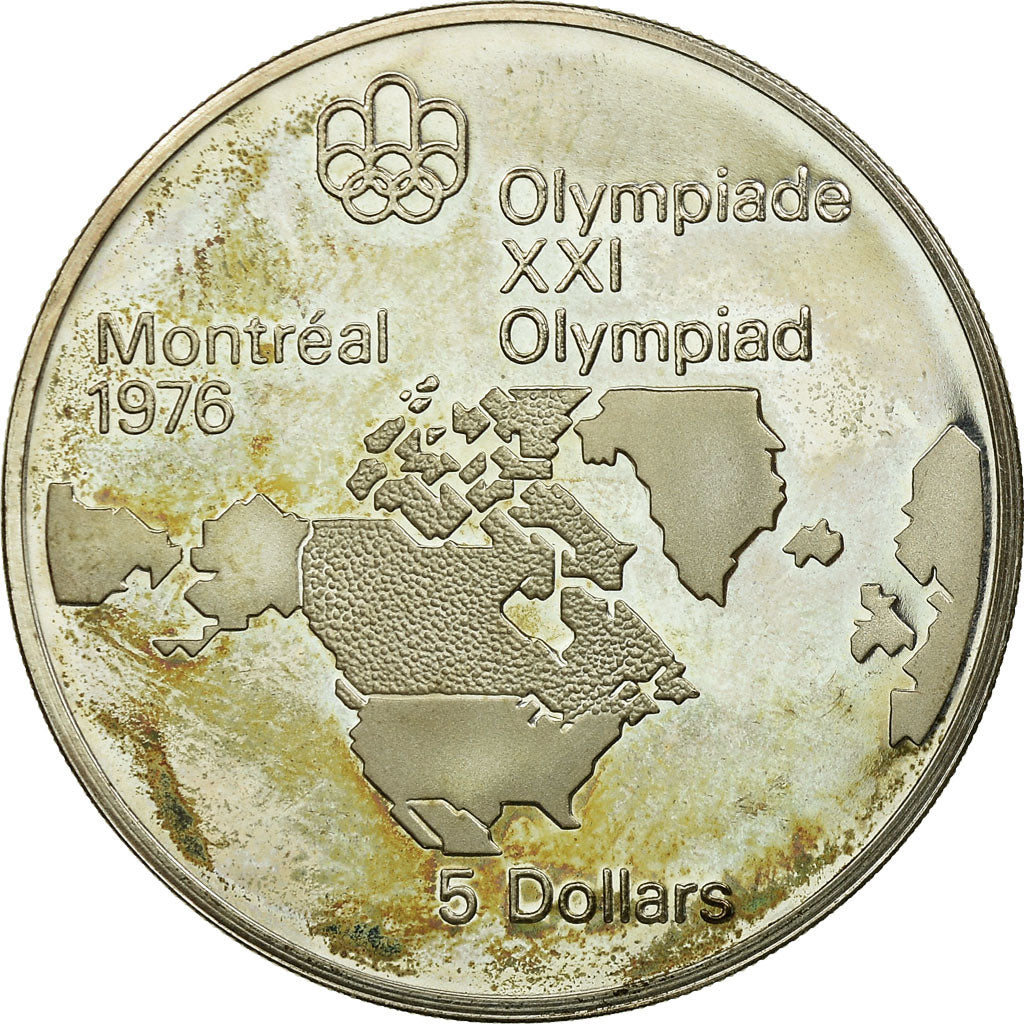 Coin, Canada, Elizabeth II, 5 Dollars, 1973, Royal Canadian Mint, Ottawa, Proof