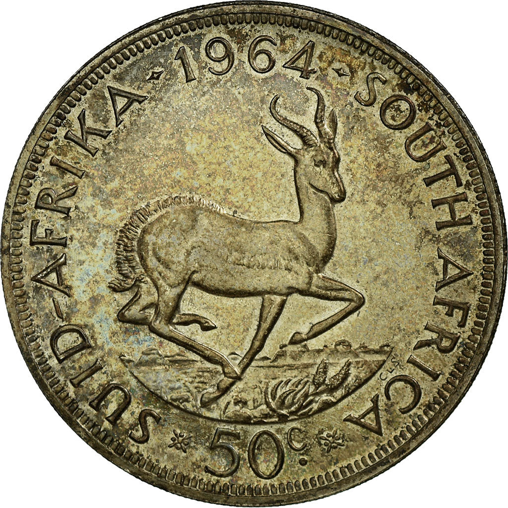 Monnaie, Afrique du Sud, 50 Cents, 1964, SUP, Argent, KM:62