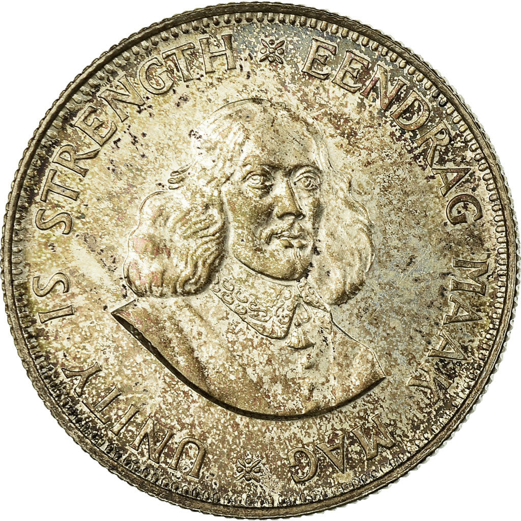 Coin, South Africa, 20 Cents, 1964, EF(40-45), Silver, KM:61