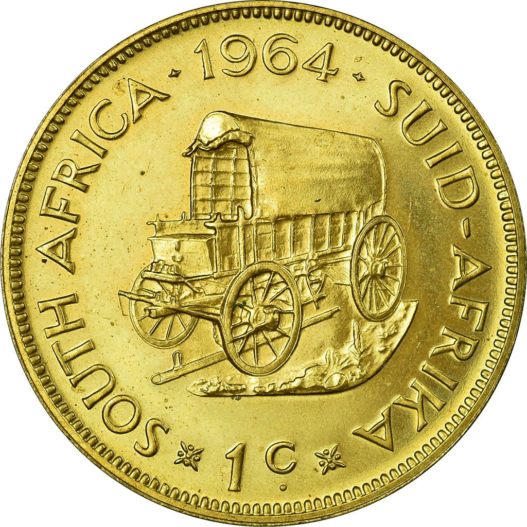 Coin, South Africa, Cent, 1964, AU(55-58), Brass, KM:57