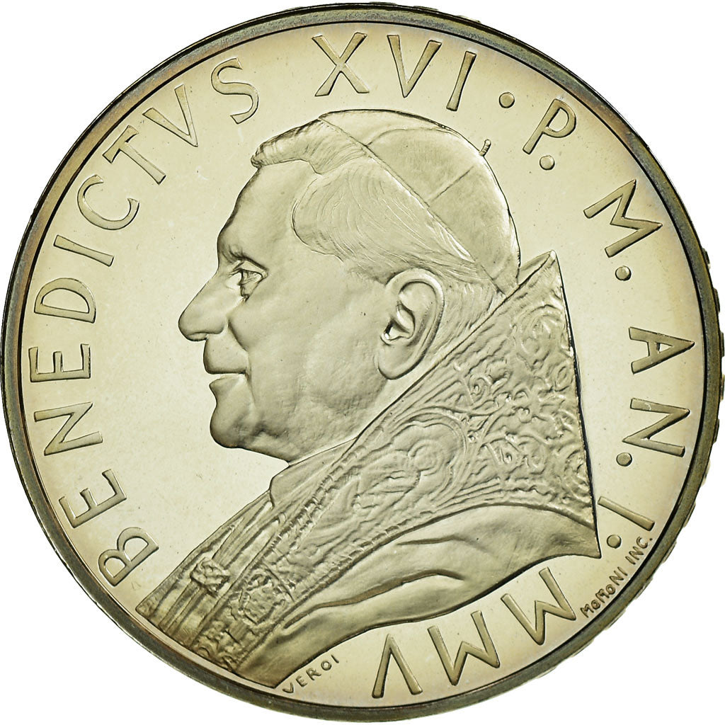 Vatican, 10 Euro, 2005, Proof, MS(65-70), Silver, KM:384