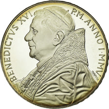 Vatican, 5 Euro, 2005, Proof, MS(65-70), Silver, KM:383
