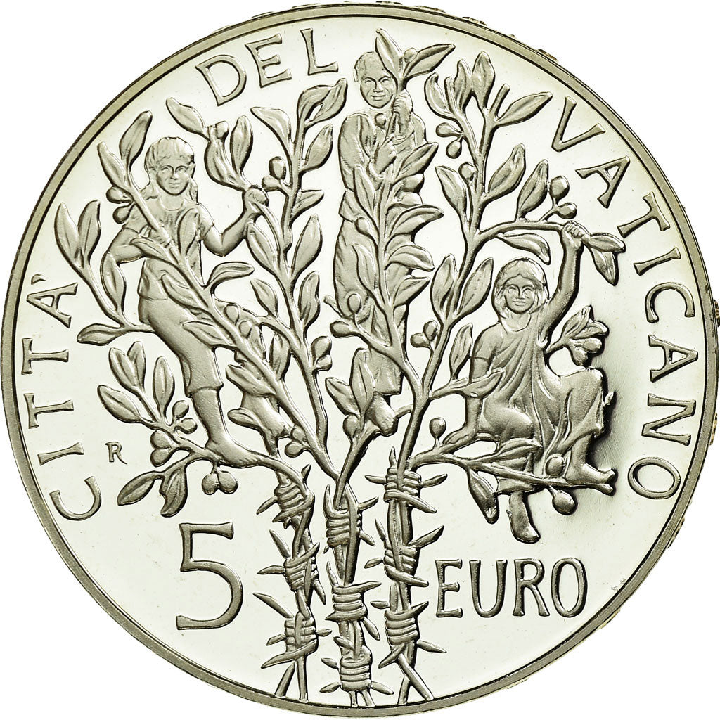 Vatican, 5 Euro, 2005, Proof, MS(65-70), Silver, KM:383