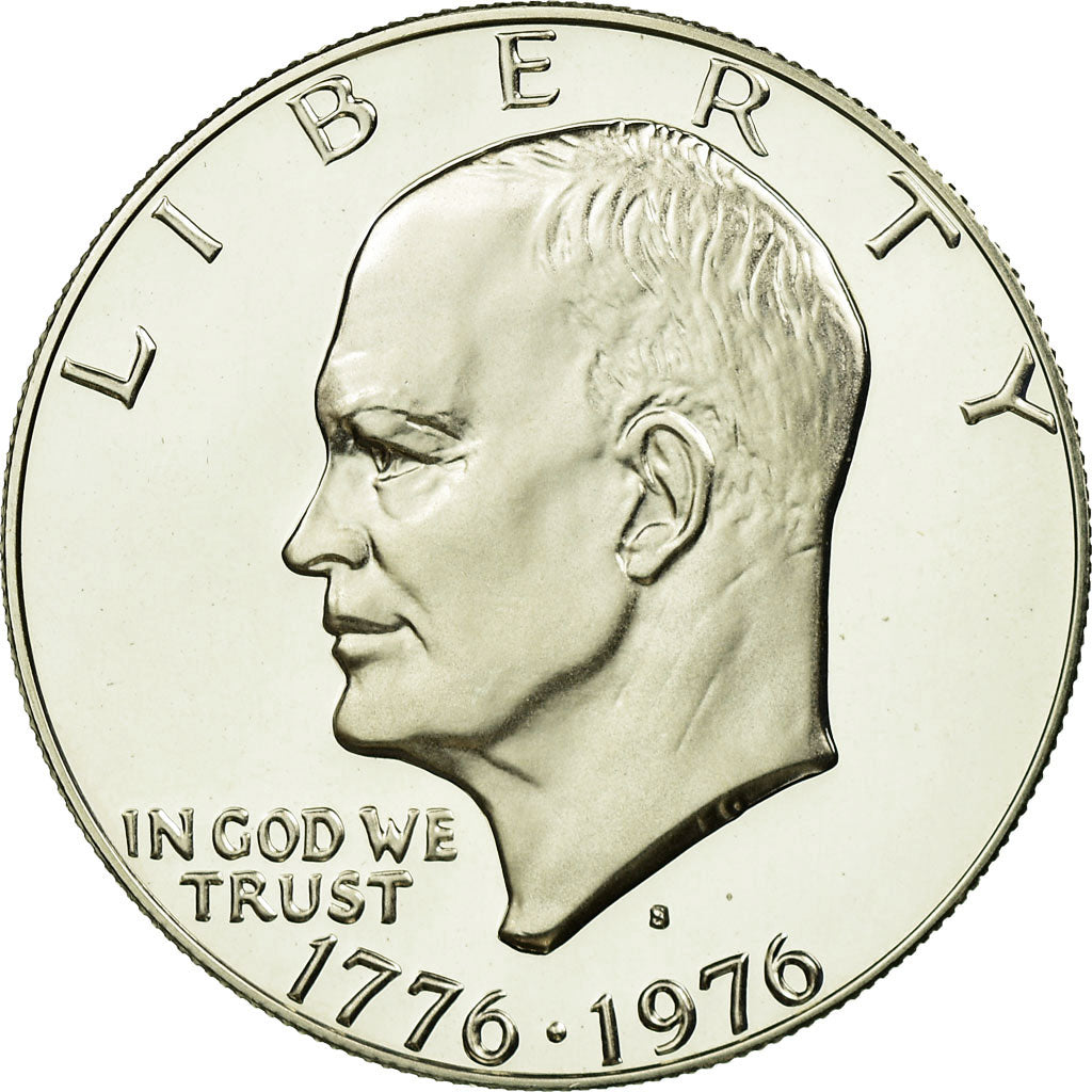 Coin, United States, Eisenhower Dollar, Dollar, 1976, U.S. Mint, San Francisco