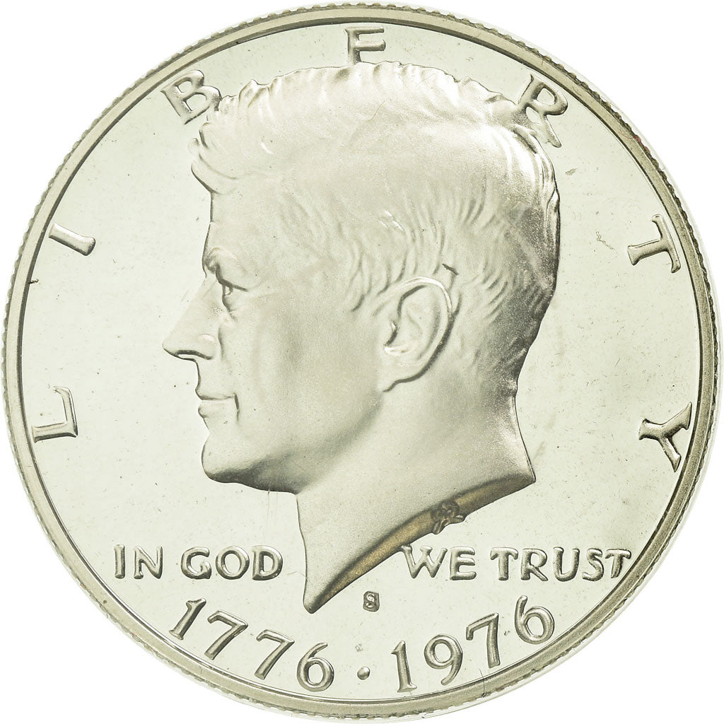 Coin, United States, Kennedy Half Dollar, Half Dollar, 1976, U.S. Mint, San