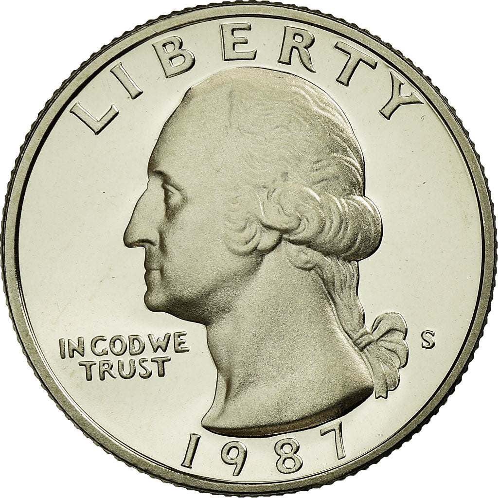 Coin, United States, Washington Quarter, Quarter, 1987, U.S. Mint, San
