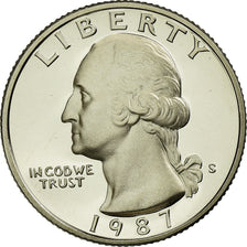 Coin, United States, Washington Quarter, Quarter, 1987, U.S. Mint, San