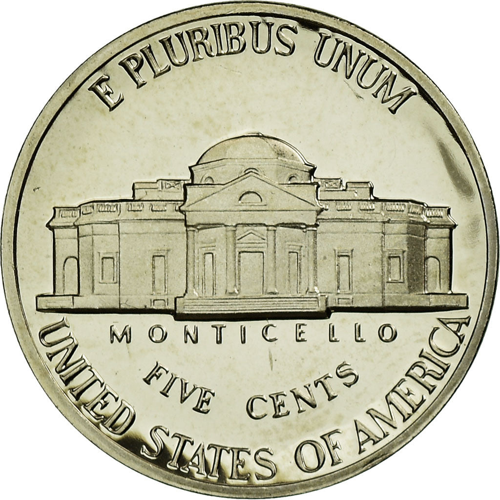 Coin, United States, Jefferson Nickel, 5 Cents, 1987, U.S. Mint, San Francisco