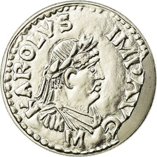 Coin, France, Denier de Charlemagne, 5 Francs, 2000, Paris, MS(65-70)