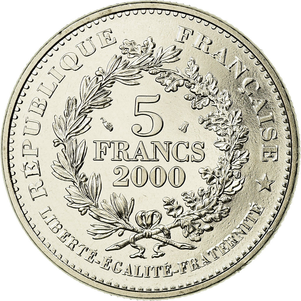 Coin, France, Statère des Parisii, 5 Francs, 2000, Paris, MS(65-70)