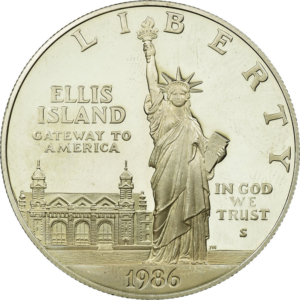 Coin, United States, Dollar, 1986, U.S. Mint, San Francisco, Proof, MS(63)