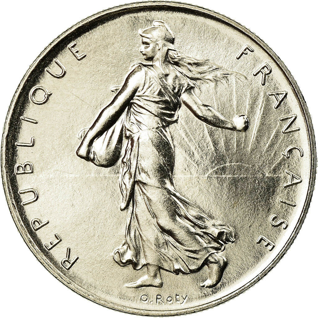 Coin, France, Semeuse, Franc, 1971, Paris, MS(65-70), Nickel, KM:925.1