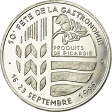 France, Token, 20 écus Poix de Picardie - Gastronomie, 1995, AU(55-58), Silver